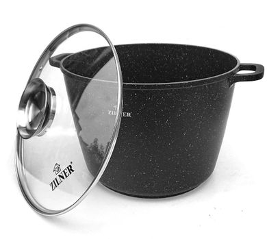 Zilner, garnek marmurowy, 10l, 28 cm, wysoki
