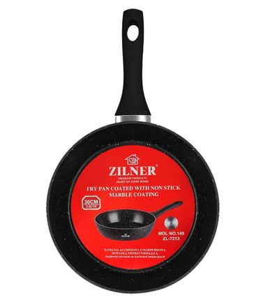 Zilner, patelnia głęboka, 30 cm, 3.9l, powłoka marmurowa
