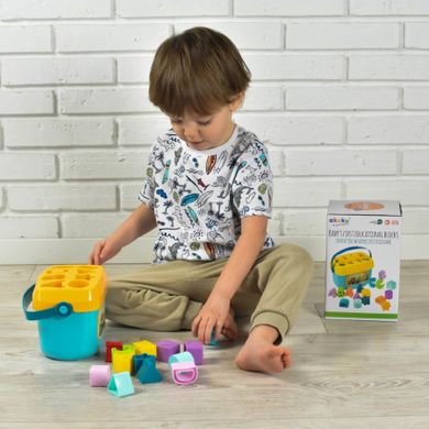 Akuku, wiaderko edukacyjne z klockami