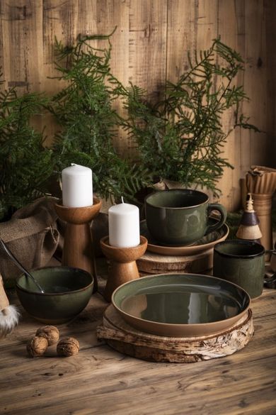 Altom Design, Reactive Forest, miska ceramiczna, 13,5 cm, 580 ml