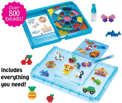 Aquabeads, zestaw startowy, niebieski, 840 elementów
