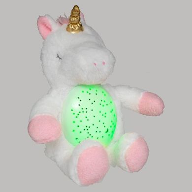Atmosphera for kids, Jednorożec, pluszowy projektor ze światłem, 38 cm