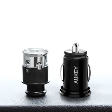 Aukey, ładowarka samochodowa USB, CC-T13 (USB, kolor czarny)