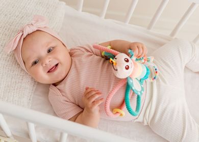 Balibazoo, Motyl Tymek z dzwoneczkiem, zabawka sensoryczna