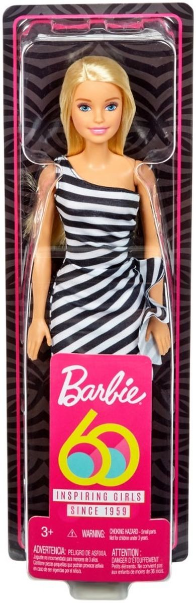 Barbie, 60 urodziny, lalka blondynka