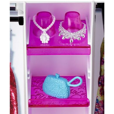 Barbie Fashionistas, Modna szafa, zestaw bez lalki, fioletowa