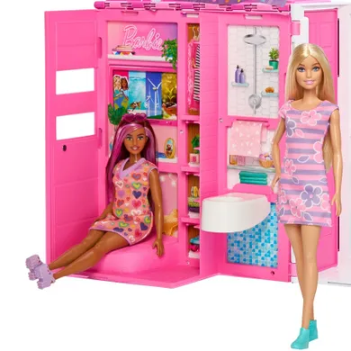 Barbie Fashionistas, przytulny domek dla lalek z akcesoriami, zestaw bez lalek