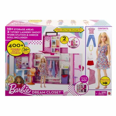 Barbie, Garderoba, zestaw z lalką i akcesoriami