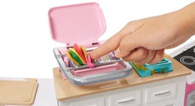Barbie, Idealna kuchnia, światło i dźwięk, zestaw z lalką