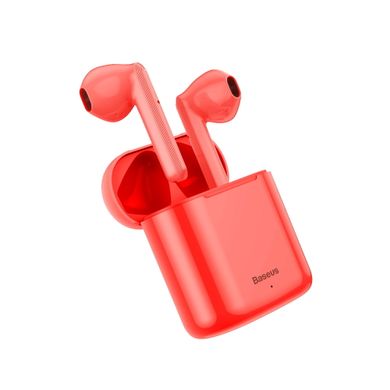 Baseus, słuchawki bluetooth TWS W09, czerwone