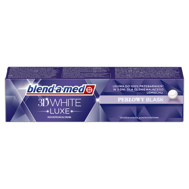 Blend-a-med, 3DWhite Luxe Pearl Glow, wybielająca pasta do zębów, 75 ml