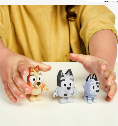 Bluey, Kuzyni, figurki, 3 szt.