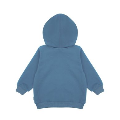 Bluza dziecięca z kapturem, rozpinana, niebieska, Nicol