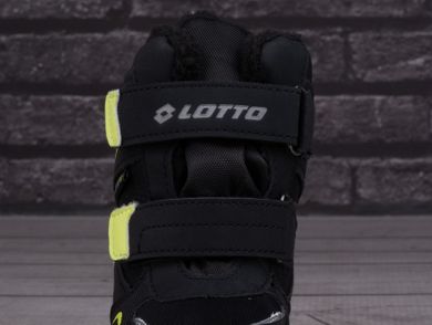Buty zimowe dziecięce, ocieplane, czarne, Lotto