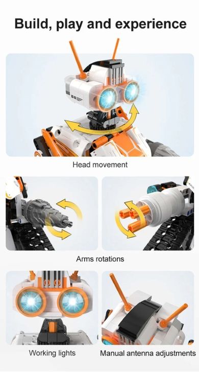 Cada, Z.BOT Code Robot, klocki konstrukcyjne, robot zdalnie sterowany, 462 elementy