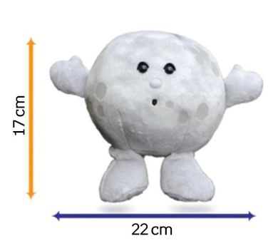 Celestial Buddies Planety, Pluszowa planeta, Księżyc, maskotka, 17 cm