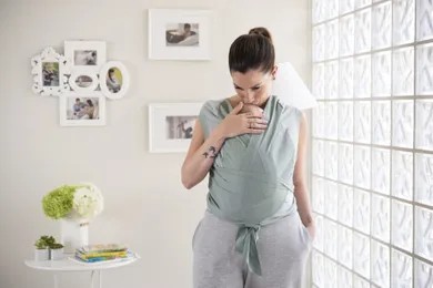 Chicco, Boppy Comfyhug, nosidło, Silver Green