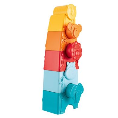 Chicco, Eco+, Układanka i wieża 2w1, zwierzątka
