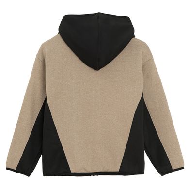 Cool Club, Bluza chłopięca z kapturem, rozpinana, czarno-brązowa