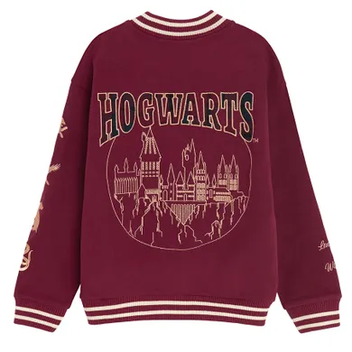 Cool Club, Bluza dziewczęca, rozpinana, bordowa, Harry Potter