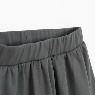 Cool Club, Komplet dziewczęcy, Bluzka z długim rękawem, crop top, Spódnica tenisowa z szortami, szary