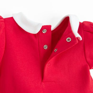 Cool Club, Komplet dziewczęcy, Body sukienka z krótkim rękawem, Opaska, czerwony, Myszka Minnie