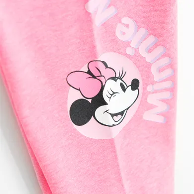 Cool Club, Komplet dziewczęcy, T-shirt, Legginsy, kolarki, różowy, Myszka Minnie