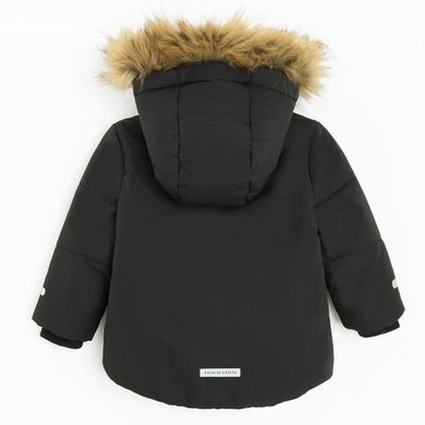 Cool Club, Kurtka chłopięca z kapturem, ocieplana, czarna