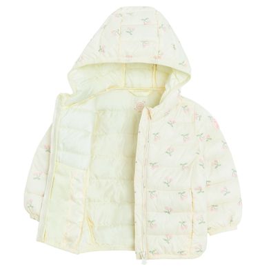 Cool Club, Kurtka dziewczęca z kapturem, ecru