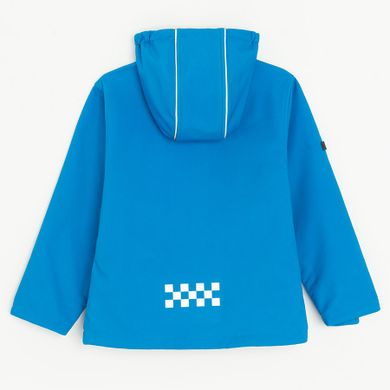 Cool Club, Kurtka softshell chłopięca z kapturem, niebieska