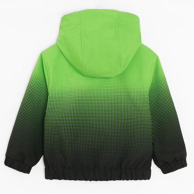 Cool Club, Kurtka softshell chłopięca z kapturem, zielono-czarna