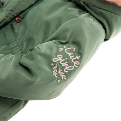 Cool Club, Kurtka zimowa dziewczęca, khaki, Cute girl