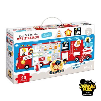 CzuCzu, Wóz strażacki, puzzle z dziurką