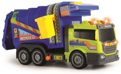 Dickie, śmieciarka, auto, żółto-niebieska, 39 cm
