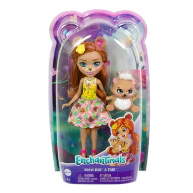 Enchantimals, Biloxi Bear i Trail, lalka i zwierzątko