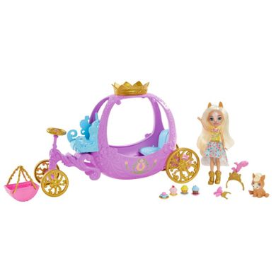 Enchantimals, Królewska karoca, zestaw z lalką i akcesoriami