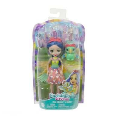 Enchantimals, Prita Parakeet & Flutter, zestaw z lalką i figurką