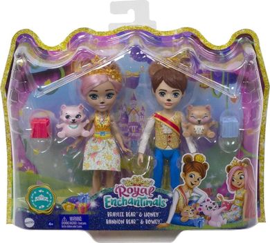 Enchantimals, Royal Braylee & Bannon, zestaw 2 figurek z akcesoriami