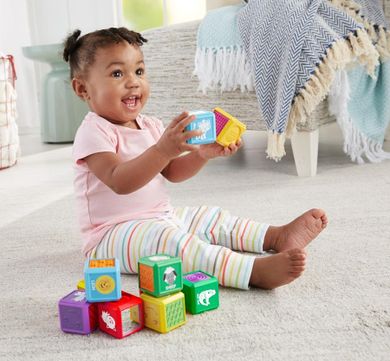 Fisher-Price, Pierwsze Słówka, Zwierzęta, zestaw 10 klocków
