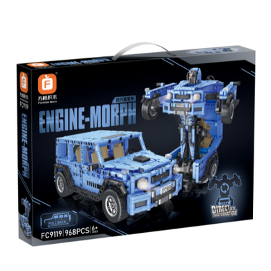 Forange, Engine-Morph, samochód 2w1, klocki konstrukcyjne, 968 elementów