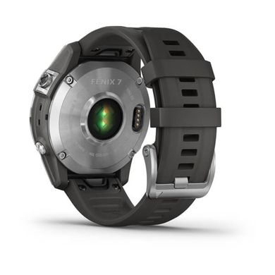 Garmin, zegarek Fenix, 7 Standard Edition, 47 Mm Silver, Graphite Band