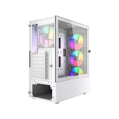 Gembird, Midi Tower Fornax 4300 ATX, obudowa, biała