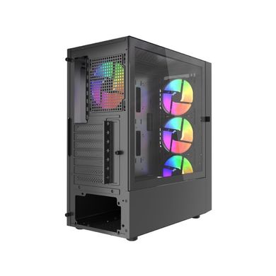 Gembird, Midi Tower Fornax 4300 ATX, obudowa, czarna