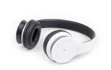 Gembird, słuchawki nauszne Bluetooth z mikrofonem BHP-BER-BK, białe