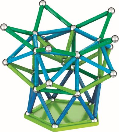Geomag, Classic Recycled, konstrukcyjne klocki magnetyczne, 142 elementów