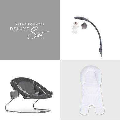 Hauck, Alpha Bouncer Deluxe, leżaczek, melange grey