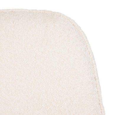 Homla, Lunaire, Fotel obrotowy w tkaninie Teddy Boucle beżowy, 86-76-87 cm, 872124