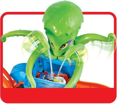 Hot Wheels City, Color Reveal, Megamyjnia - atak ośmiornicy, zestaw