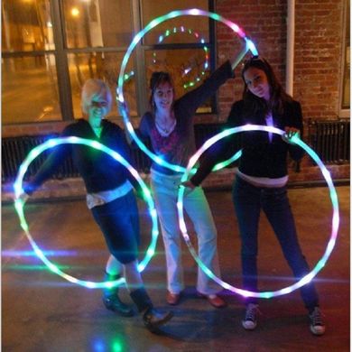 Hula Hop, świecące, LED, 80 cm
