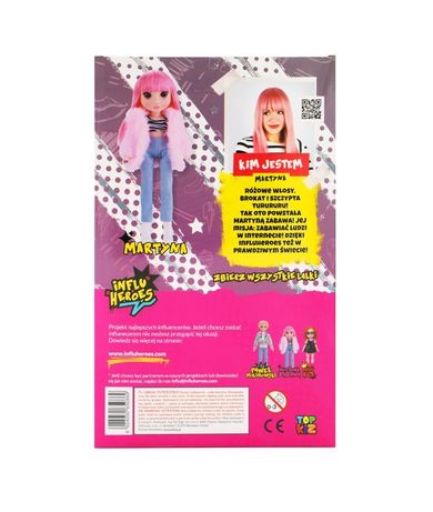 InfluHeroes, Martyna Zabawa, lalka, zestaw z akcesoriami